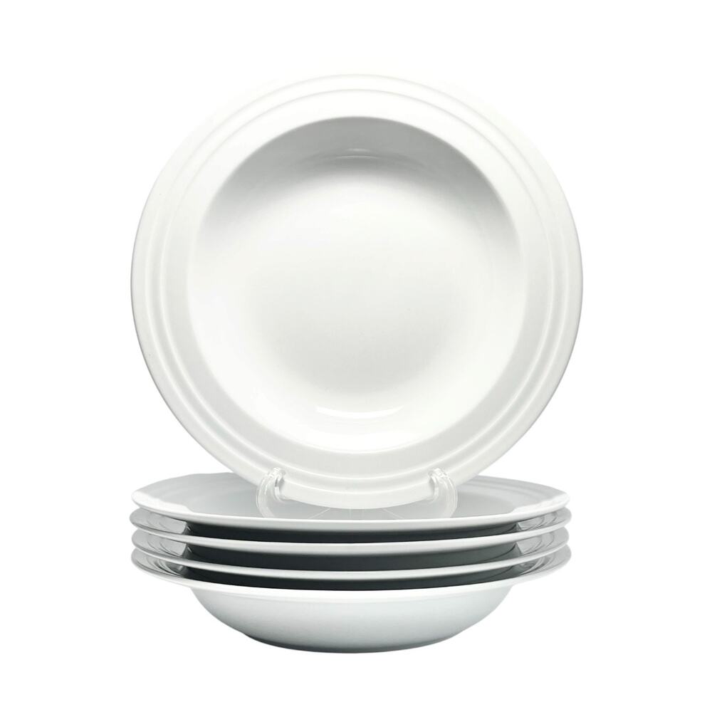 Culinary Arts (Fairwinds) “SoHo Spirit” Set of 5 Porcelain Rim Soup Bowls 8 1/4”